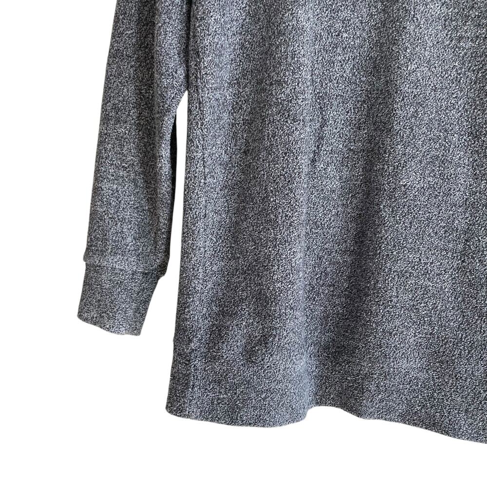 MV Sports Mammoth Gray White Terrycloth Slim Lightweight Hoodie Size Medium - Picture 13 of 16